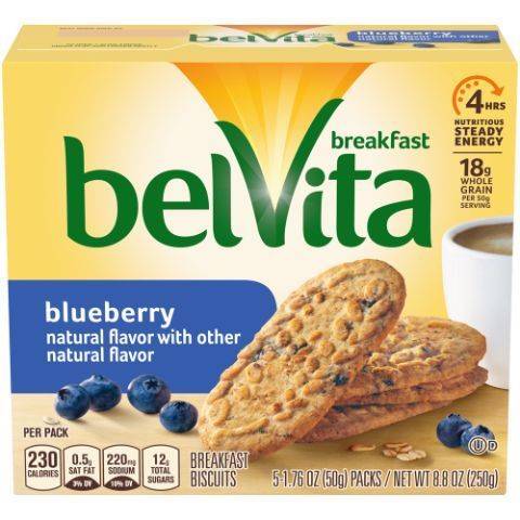 Order BelVita Blueberry Biscuit 5ct food online from 7-Eleven store, Nephi on bringmethat.com