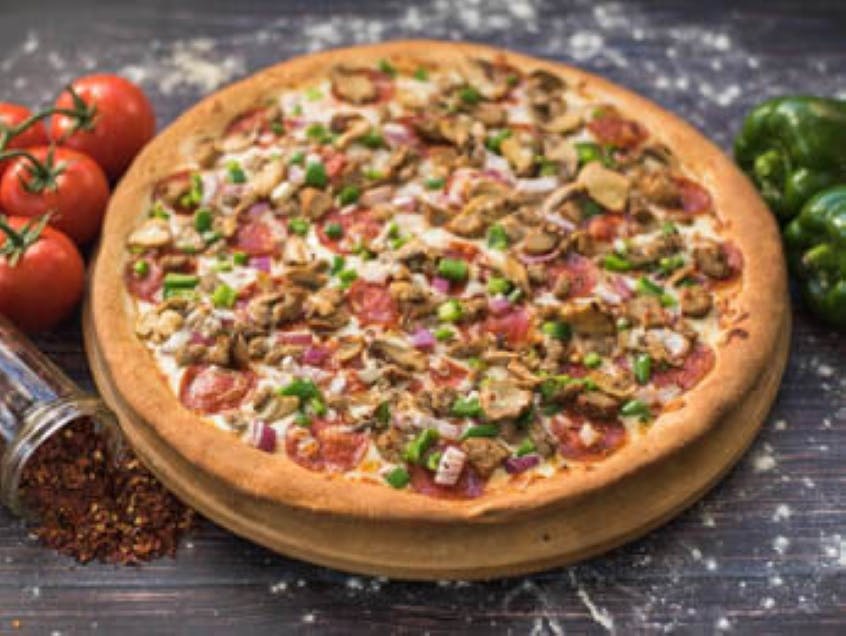 Order Special Pizza - Medium (6 Slices) food online from Pat Pizza store, Wilmington on bringmethat.com