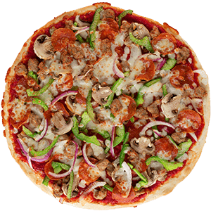 Order Da Works Pizza - Personal food online from Fresh Brothers Pizza Newport Beach store, Corona Del Mar on bringmethat.com