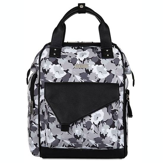 Order Baby Brezza® Lucia Caddy Tray Diaper Bag in Black/White food online from Bed Bath & Beyond store, Lancaster on bringmethat.com