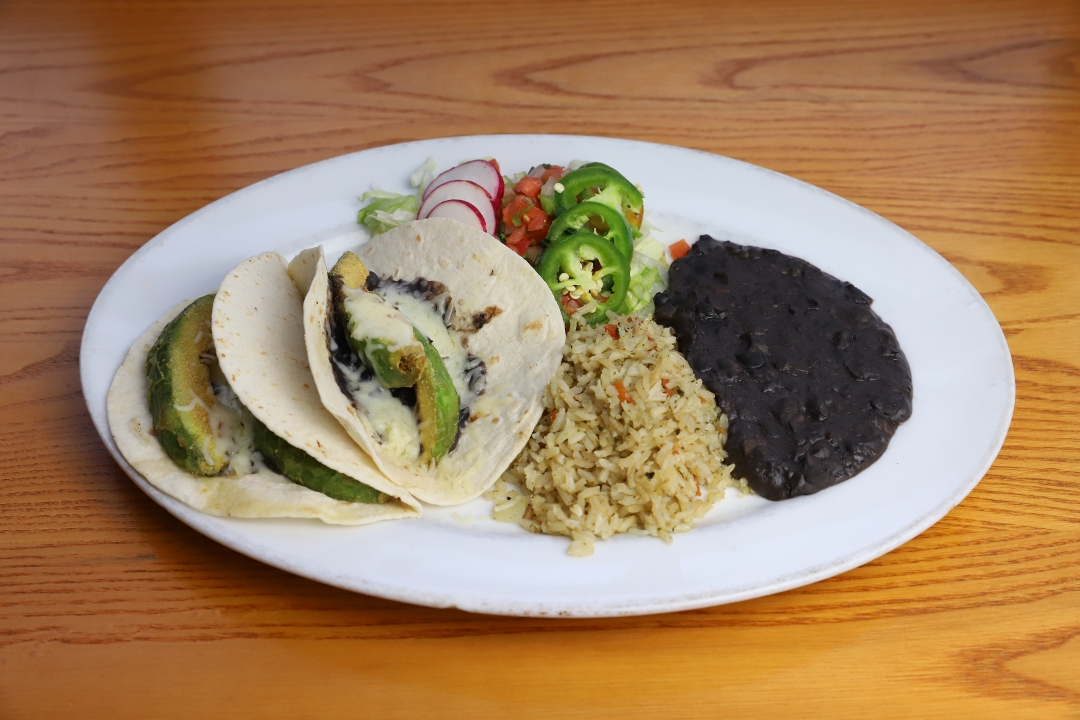 Order Tacos Veggie food online from Roja Mexican Grill store, Omaha on bringmethat.com