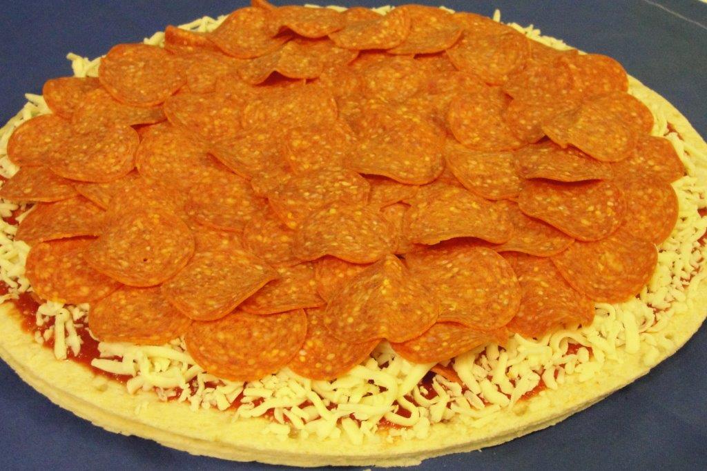 Order Mega Pepperoni Pizza food online from Beech Grove Bowl store, Beech Grove on bringmethat.com