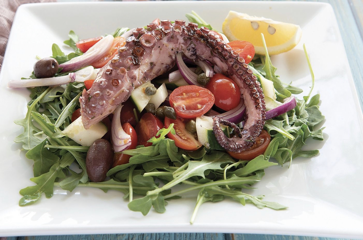 Order Octopus Salad food online from Yummy Gyro store, Willston Park on bringmethat.com
