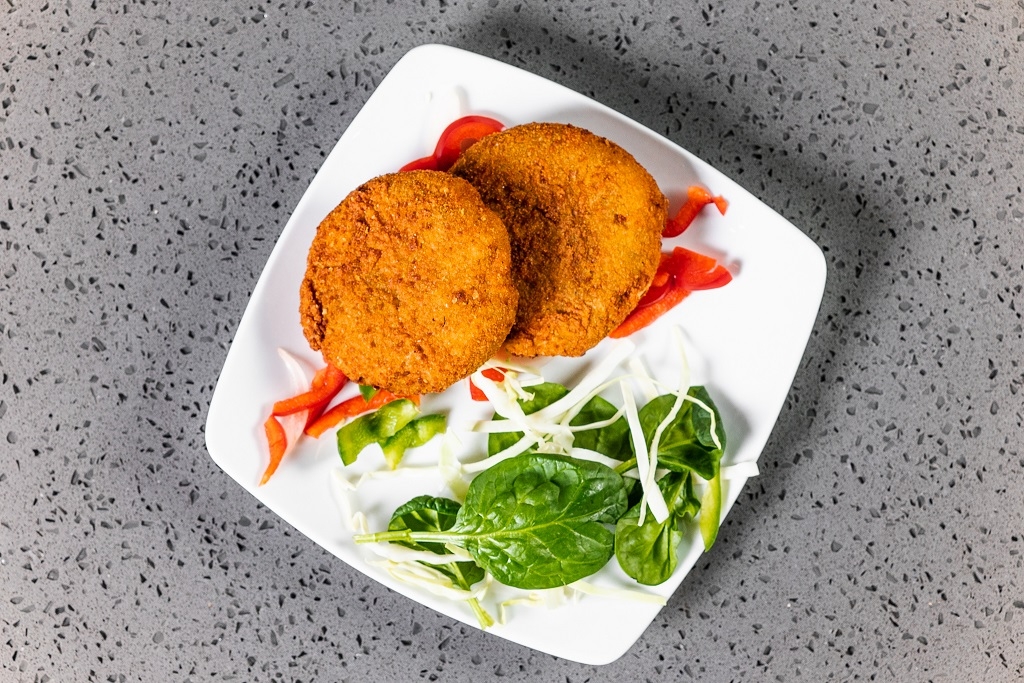 Order Vegetable Cutlet (2 pcs) (Chefs Special,  Vegan) food online from Lime & Lemon Indian Grill store, Raleigh on bringmethat.com