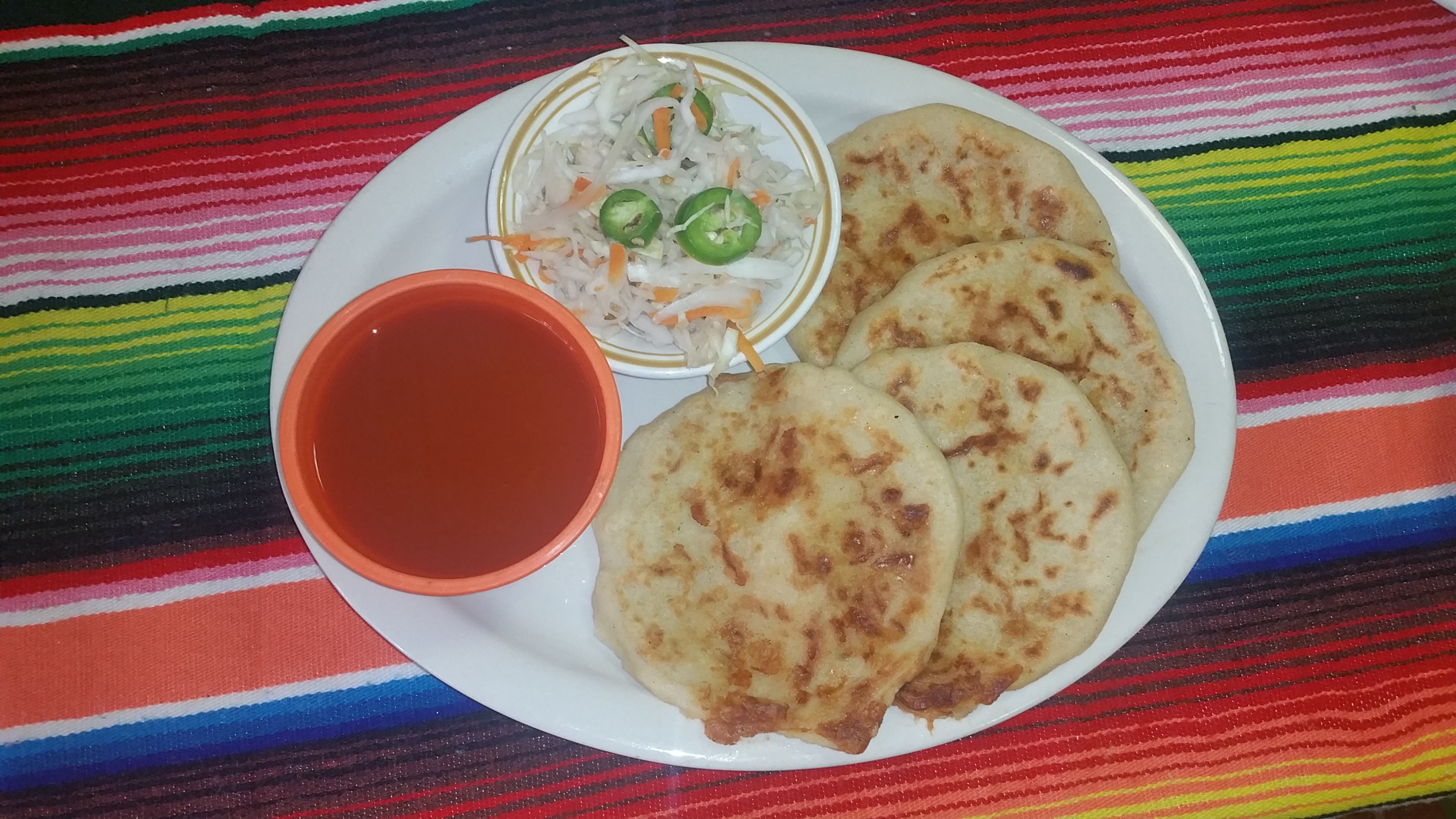 Order Queso  Pupusas (3) food online from Mi Antojo Mexican Restaurant store, New Bedford on bringmethat.com