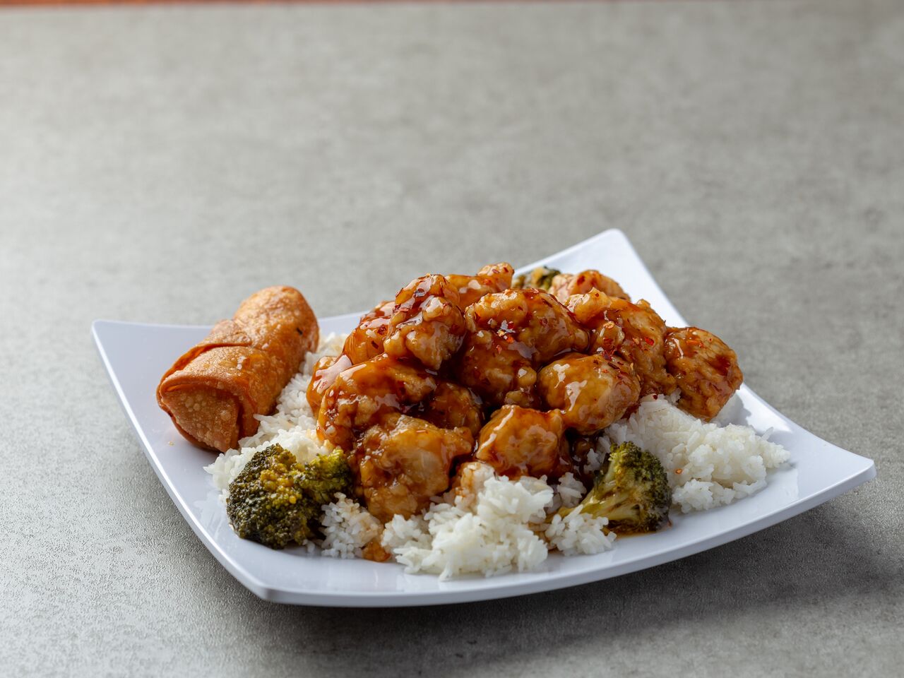 Order General Tso's Chicken Combination Dinner food online from New China store, Henrietta on bringmethat.com