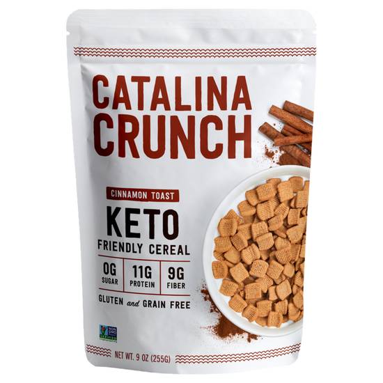 Order Catalina Crunch Cinnamon Toast Keto Cereal 9oz food online from Everyday Needs by Gopuff store, Pittsburgh on bringmethat.com