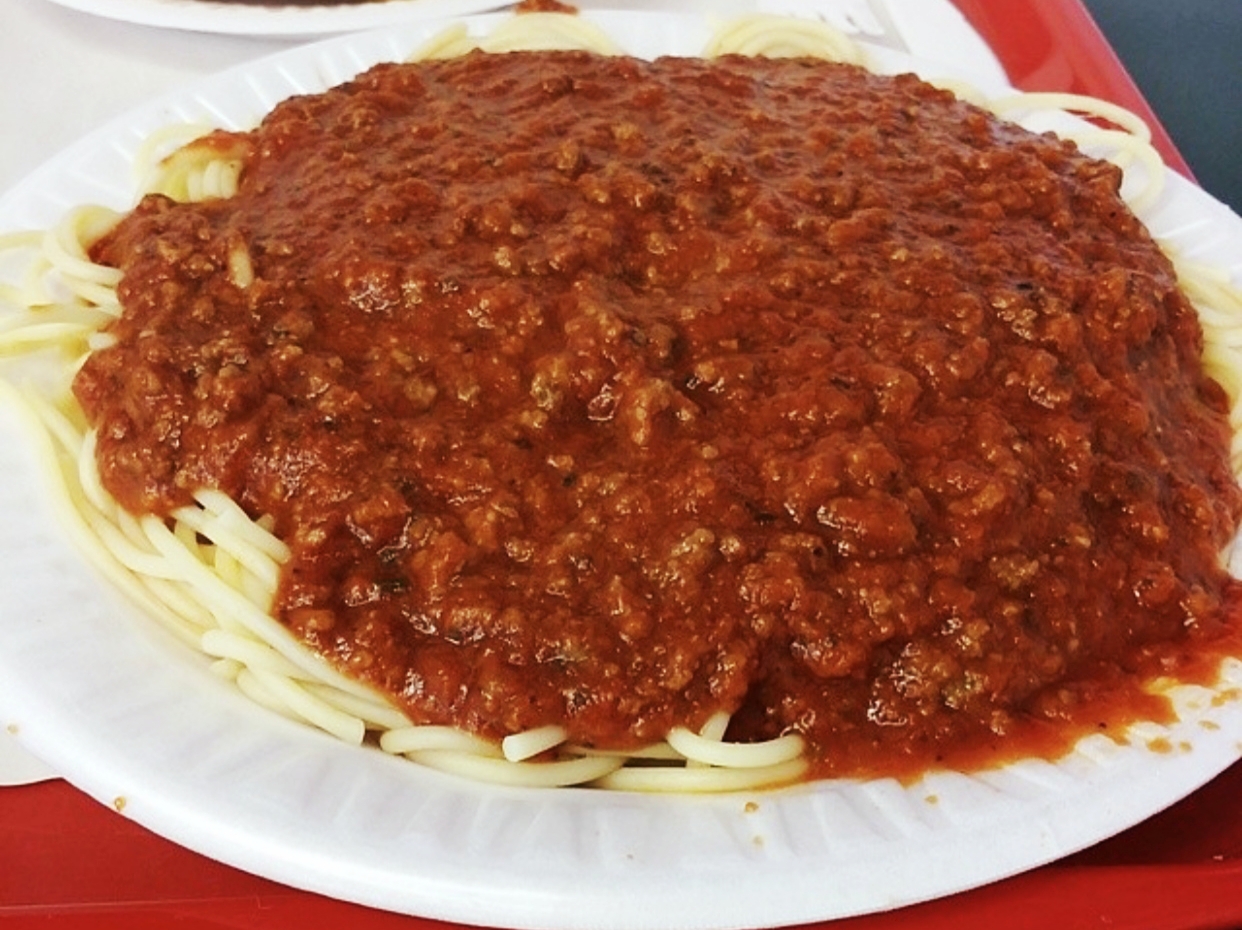 Order Spaghetti with Meat Sauce food online from LA Lasagna Co. store, Northridge on bringmethat.com