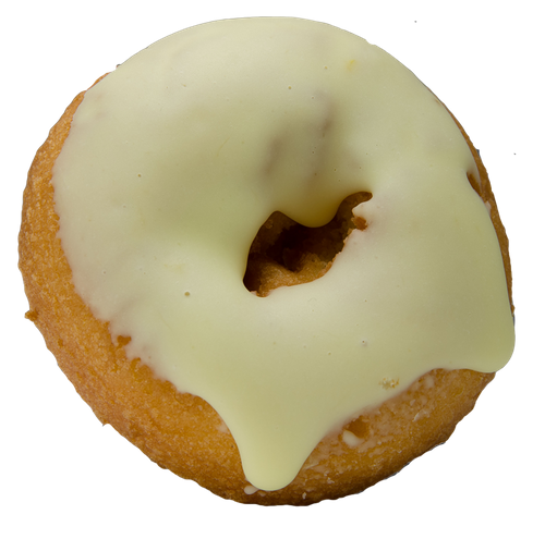 Order Banana Frosted Donut food online from Peace Love And Little Donuts Of Traverse City store, Traverse City on bringmethat.com