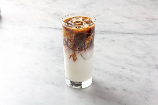 Order Iced Dulce de Leche Latte food online from Porto Bakery & Cafe store, Buena Park on bringmethat.com