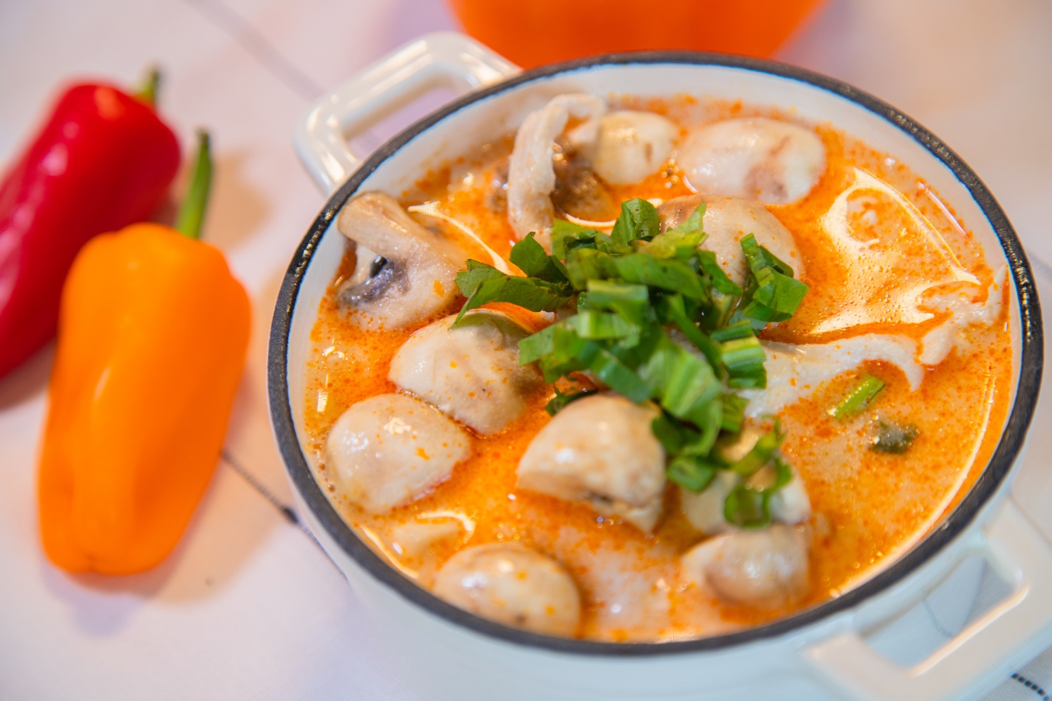 Order Galanga Soup food online from Chao phra ya thai store, Herndon on bringmethat.com