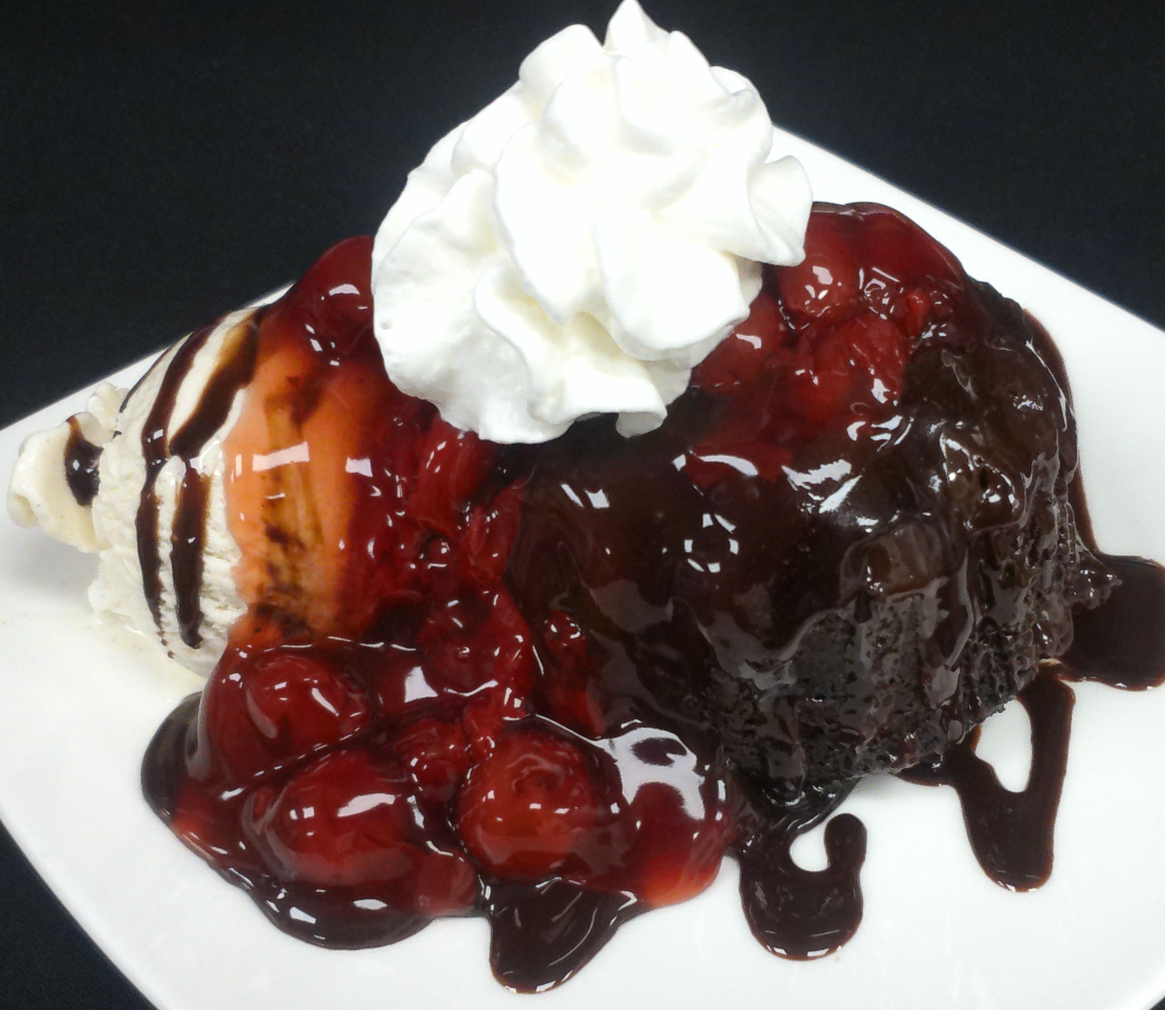 Order Black Forest Lava Cake food online from Windy City Pub store, Leawood on bringmethat.com
