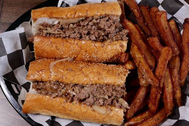 Order Philly Cheese Steak   food online from Shotz Bar & Grill store, Philadelphia on bringmethat.com