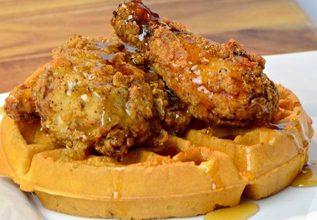 Order Chicken and Waffle Benedict food online from Milton's store, Del Mar on bringmethat.com