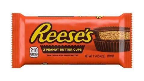 Order Reeses Peanut Butter Cup 1.5 oz food online from Cafe Verdi Rebel store, Las Vegas on bringmethat.com