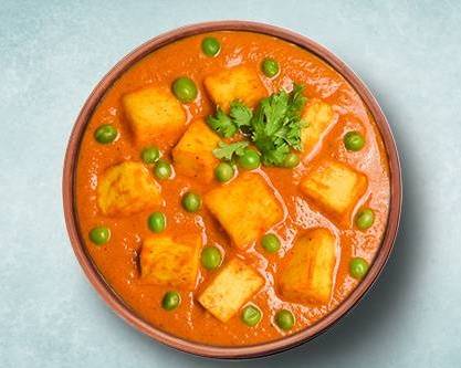 Order Simple Cottage Cheese & Pea Curry food online from Veggie Mania store, Birmingham on bringmethat.com