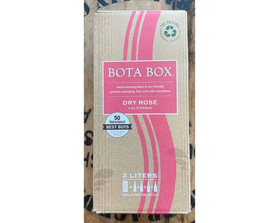 Order Bota Box Dry Rosé, 3 Liter Box Wine (13.0% ABV) food online from Chris's Liquor- 2203 S Lamar Blvd store, Austin on bringmethat.com
