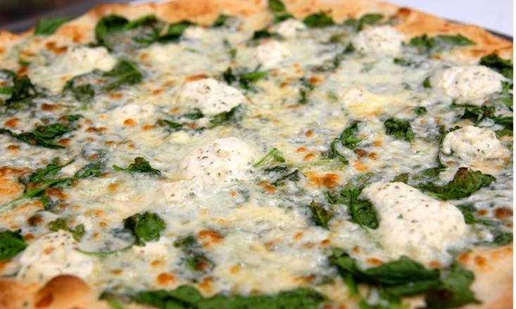Order Spinach Ricotta Pizza Pie food online from Mike's New York Pizzeria store, Ladera Heights on bringmethat.com