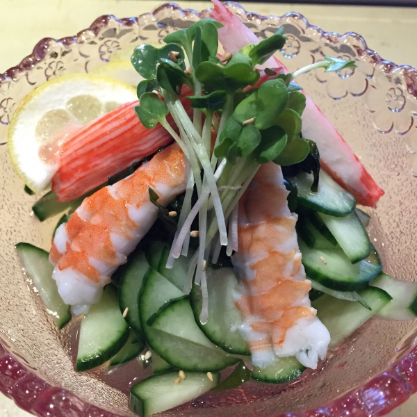 Order Sunomono Salad food online from Dono Sushi Cafe store, Chino on bringmethat.com