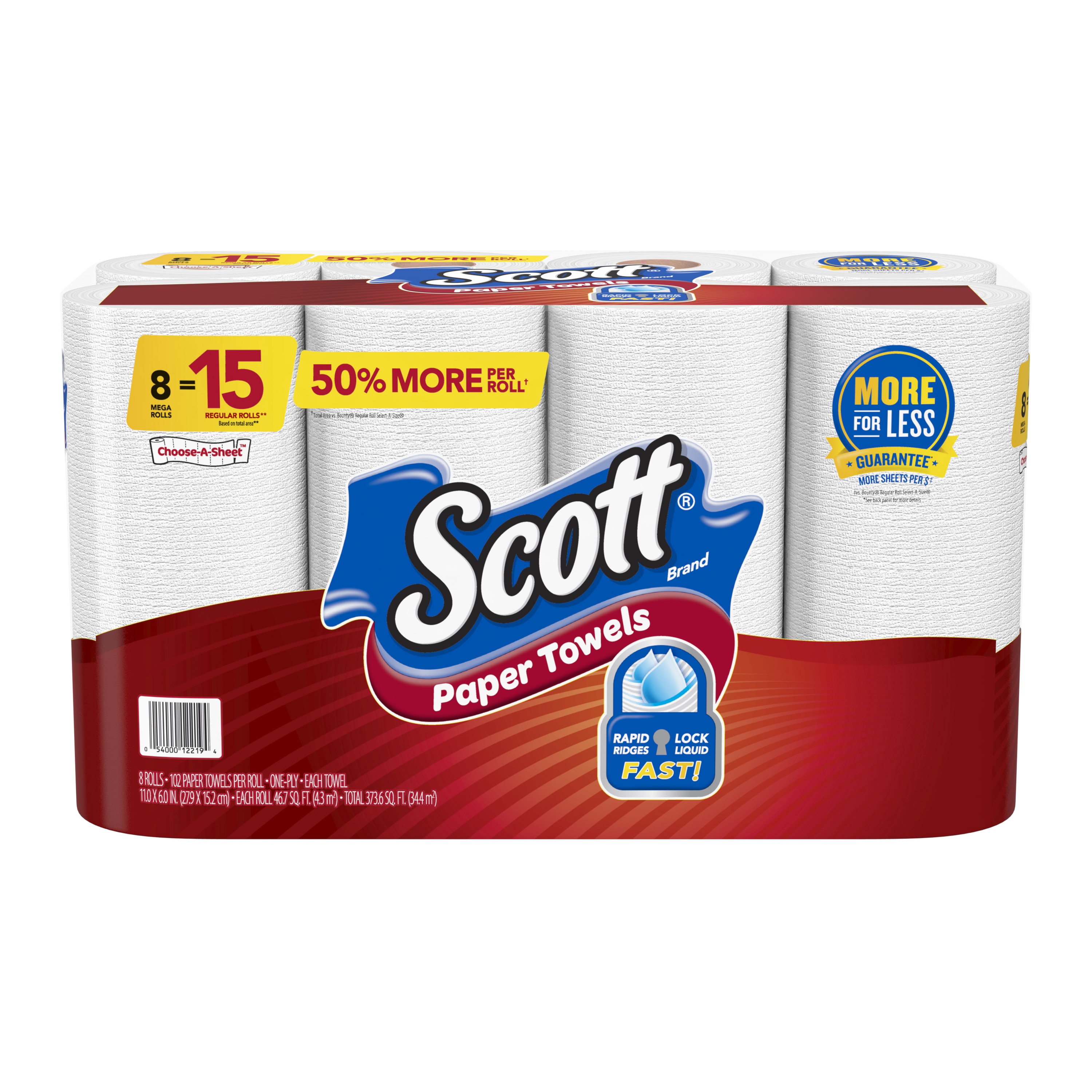 Order Scott Paper Towels, Choose-A-Sheet, Mega Rolls - 8 ct food online from Rite Aid store, Cathedral City on bringmethat.com