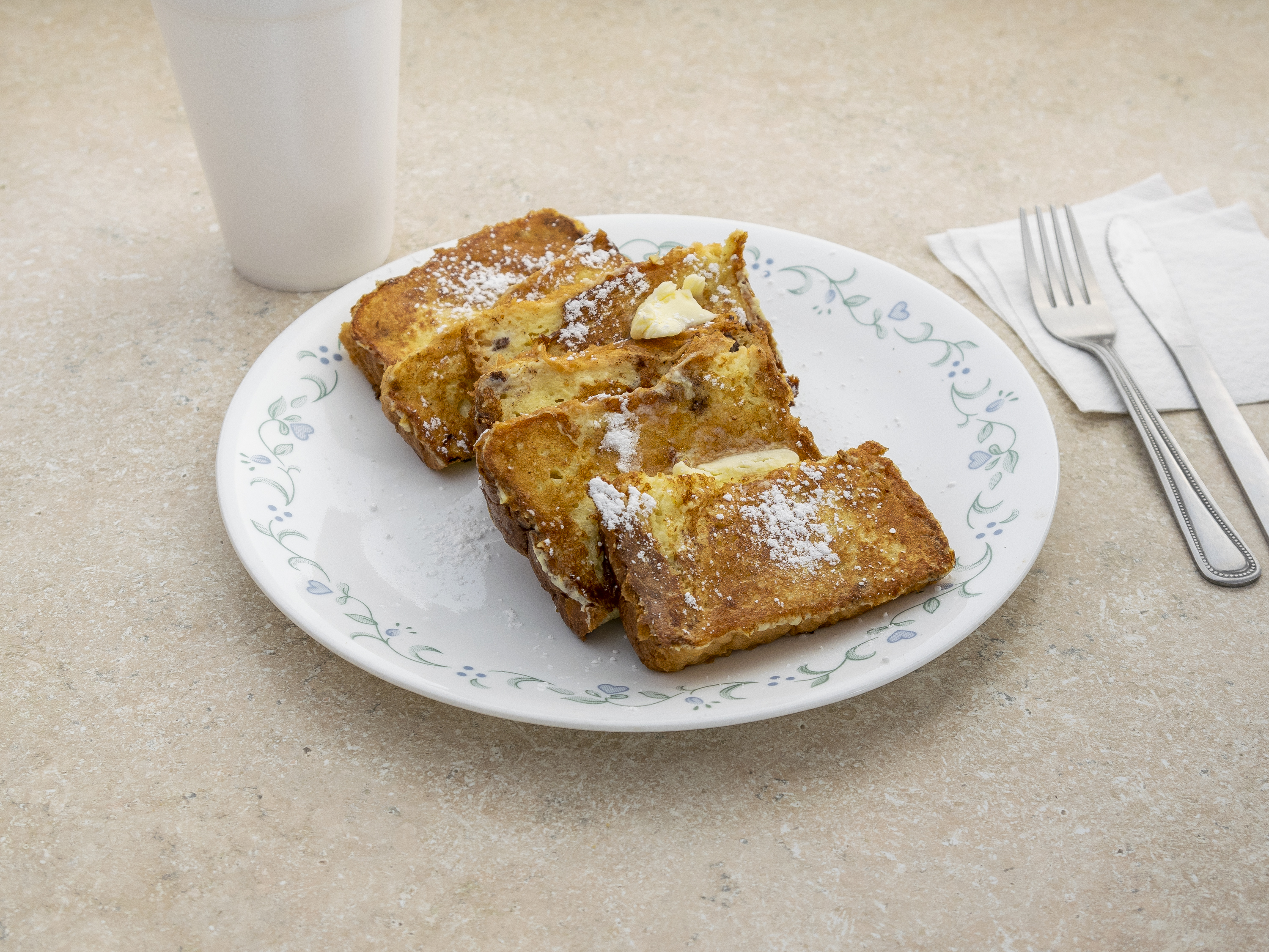 Order 3 French Toast Breakfast food online from Bagel One & Cafe store, Edison on bringmethat.com