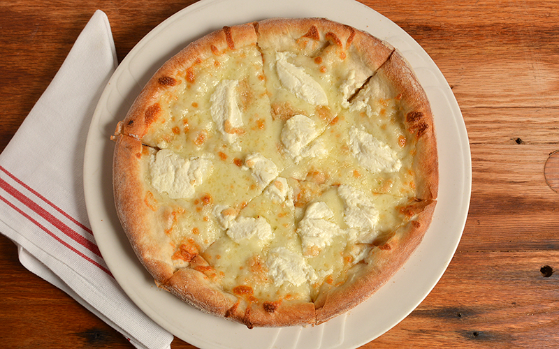 Order White Pizza food online from Cinelli's Pizza store, Franklin Square on bringmethat.com