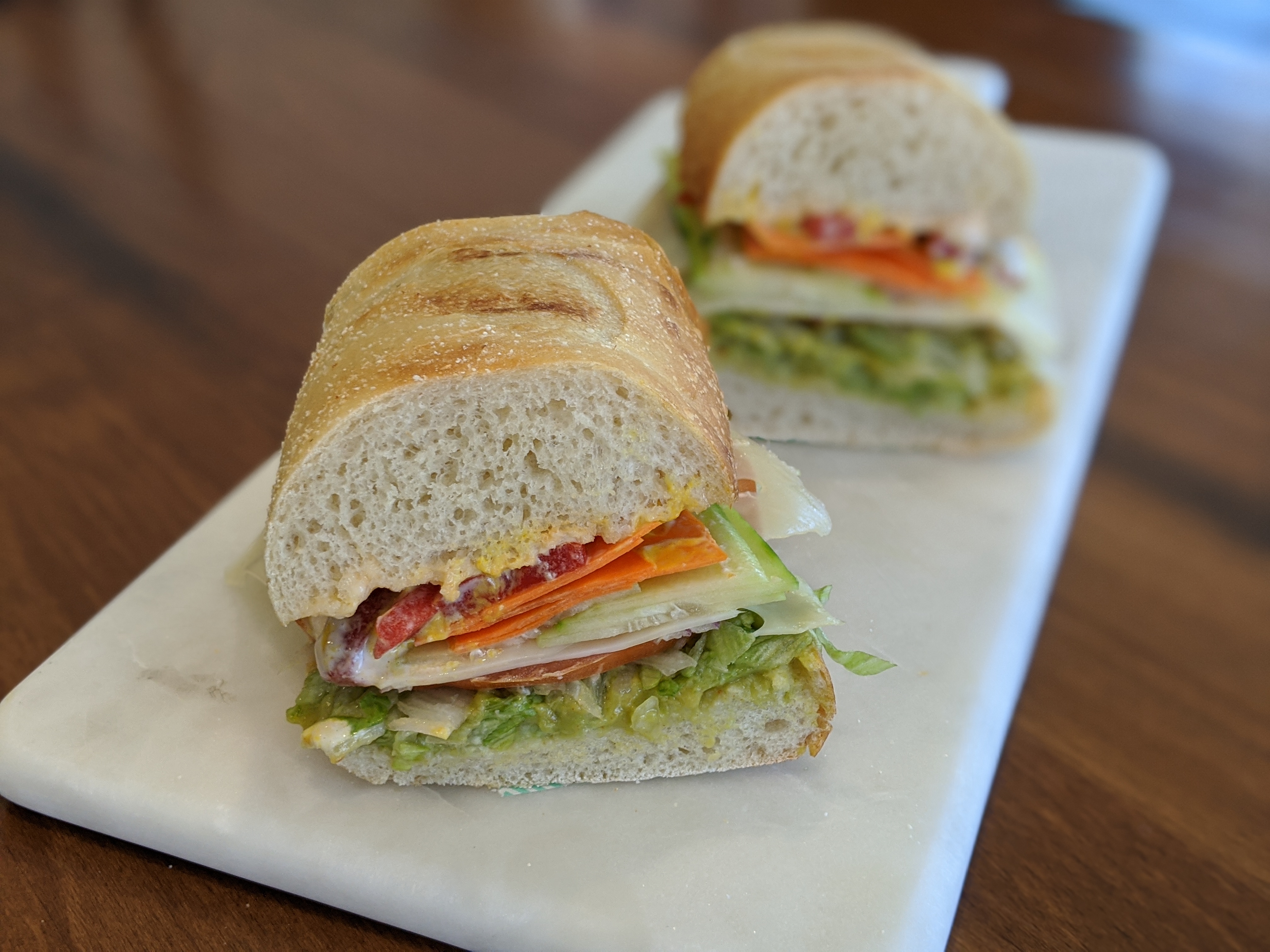 Order #15. The Super Veg Sandwich (Vegetarian) food online from Crust store, San Jose on bringmethat.com