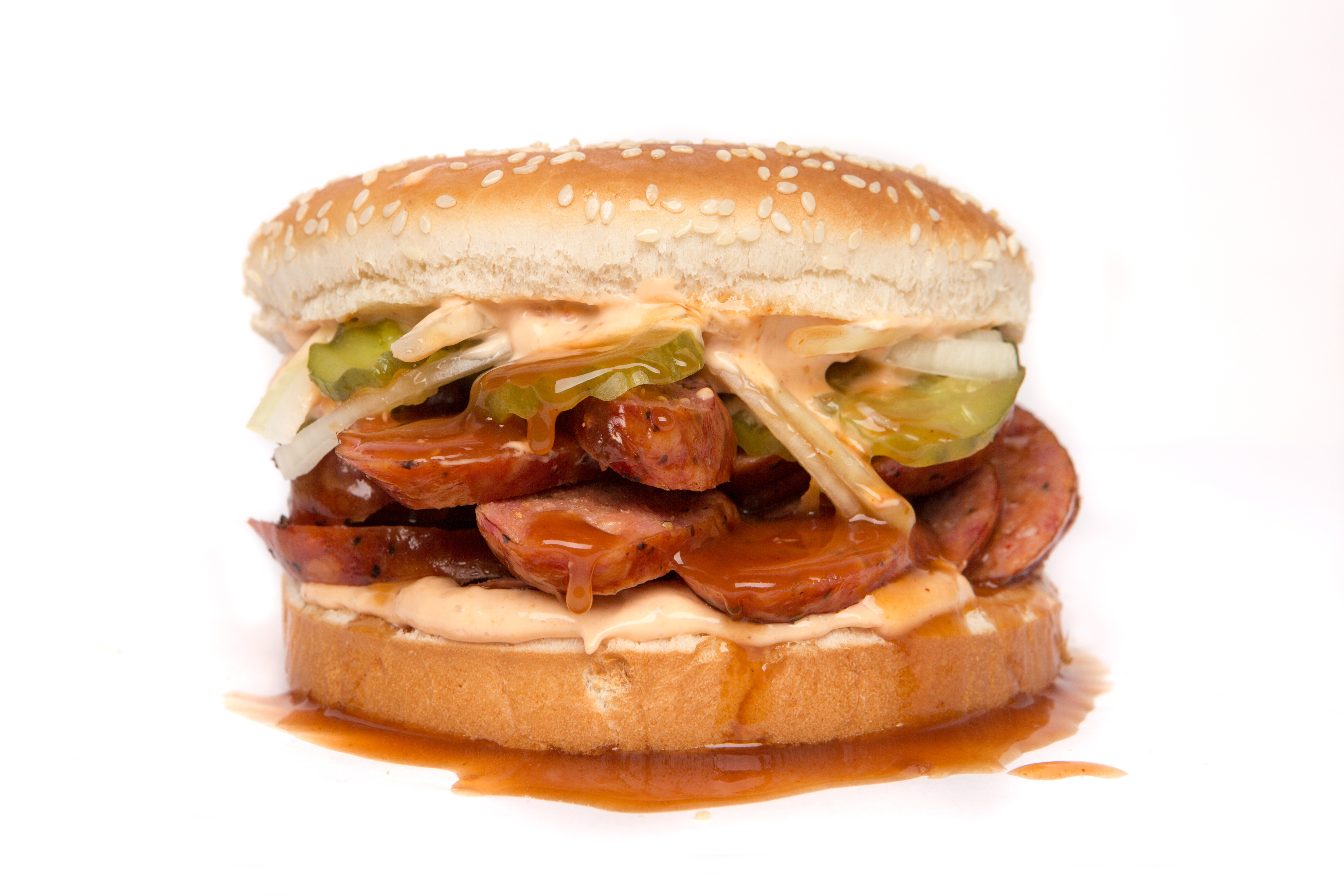 Order Elgin, Texas Sausage Sandwich food online from Serious Texas Bbq store, Fort Collins on bringmethat.com