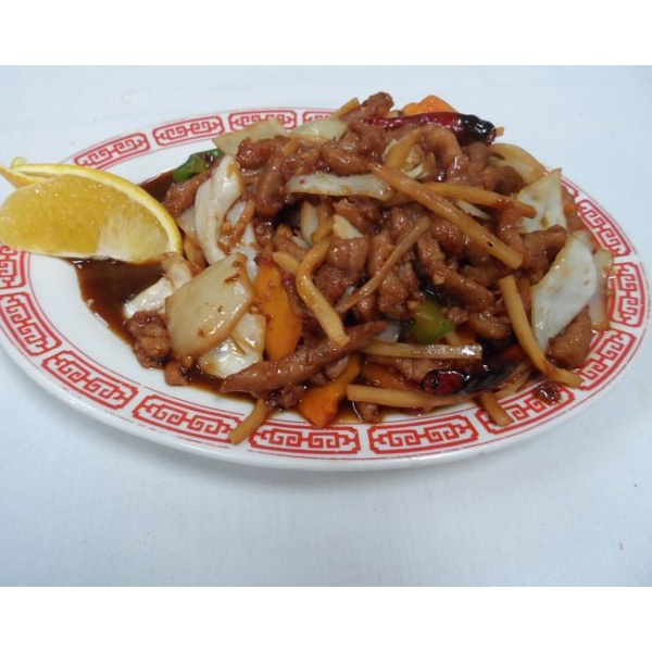 Order 126. Twice Cooked Pork food online from Oriental Express store, Old Forge on bringmethat.com