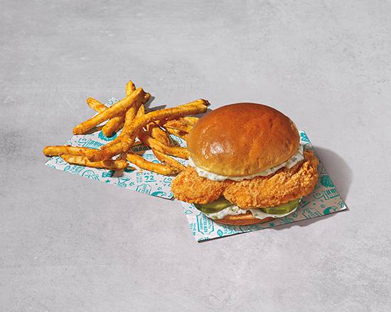 Order LIMITED TIME Classic Flounder Fish Sandwich Dinner food online from Popeyes store, Pasadena on bringmethat.com