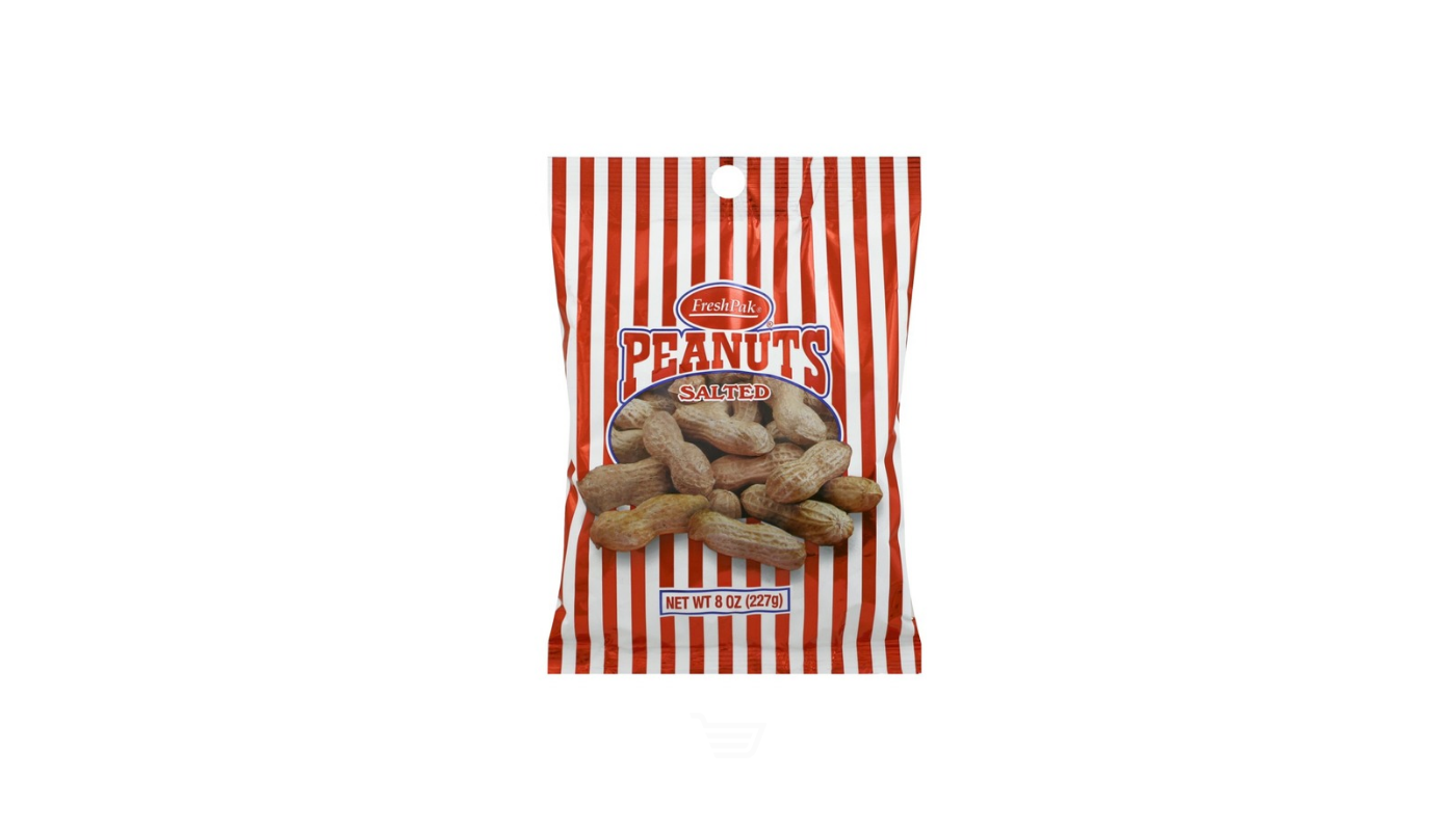 Order Fresh Pak Peanuts Salted in the Shell 8 oz Bag food online from Rancho Liquor store, Thousand Oaks on bringmethat.com