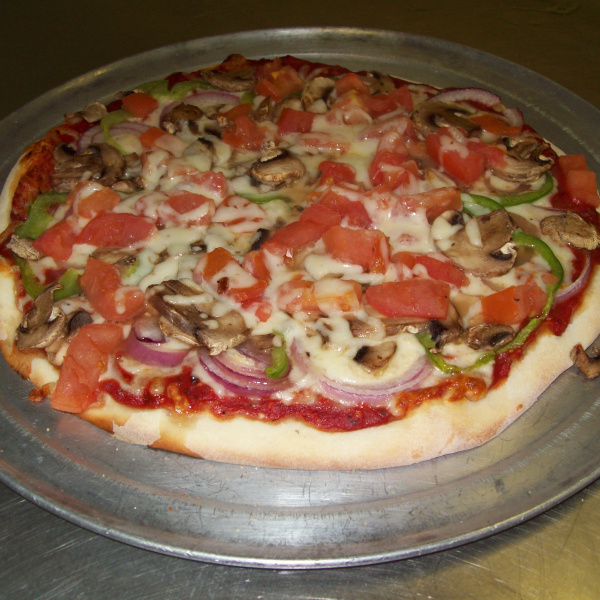 Order Veggit Up Pizza food online from Rinaldi Pizza & Sub Shop store, Marne on bringmethat.com