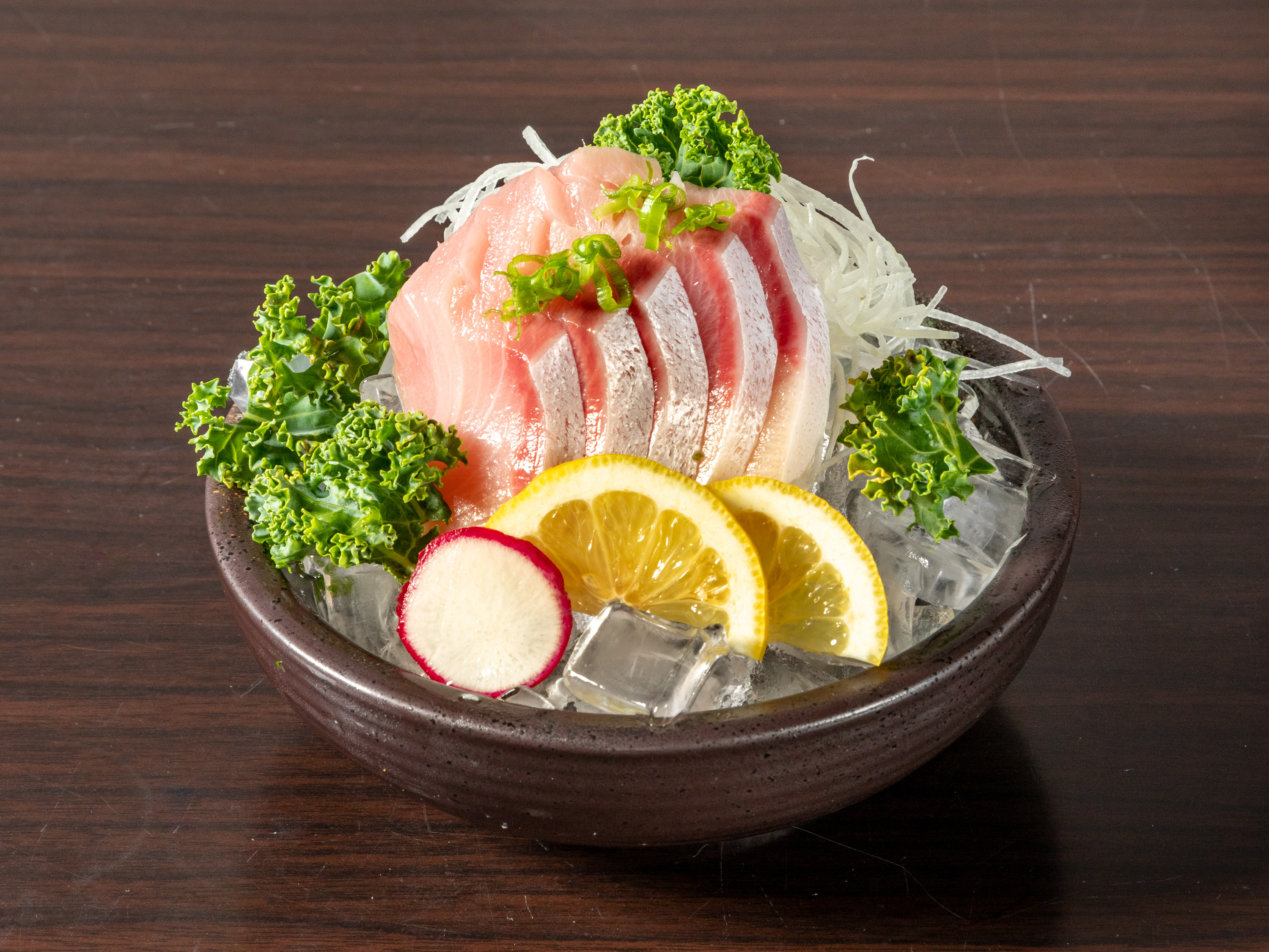 Order Yellowtail Sashimi  food online from Hotto Sushi store, Orange on bringmethat.com