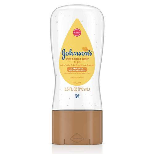 Order Johnson's Baby Oil Gel With Shea & Cocoa Butter Cocoa Butter - 6.5 fl oz food online from Walgreens store, CLEARWATER BEACH on bringmethat.com