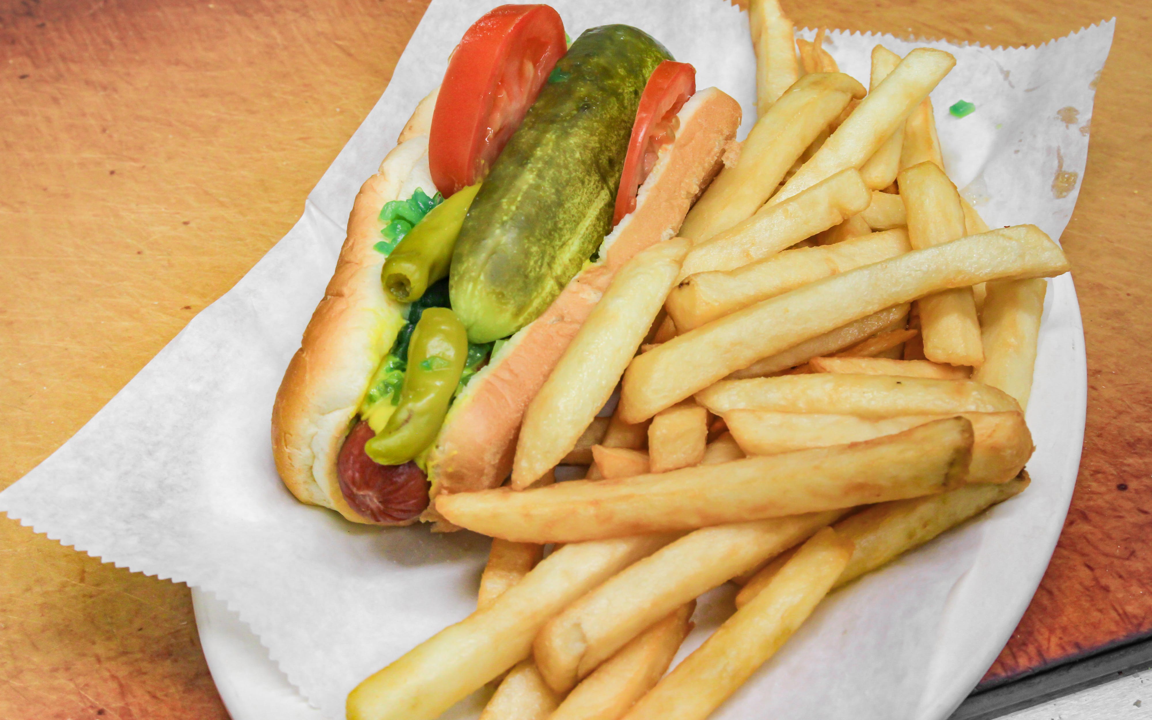 Order Hot Dog Sandwich food online from Vini's Pizza store, Chicago on bringmethat.com
