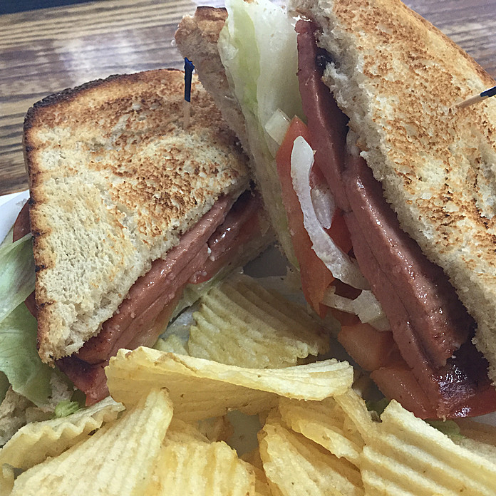 Order Fried bologna sandwich food online from The Bomber store, Ypsilanti on bringmethat.com