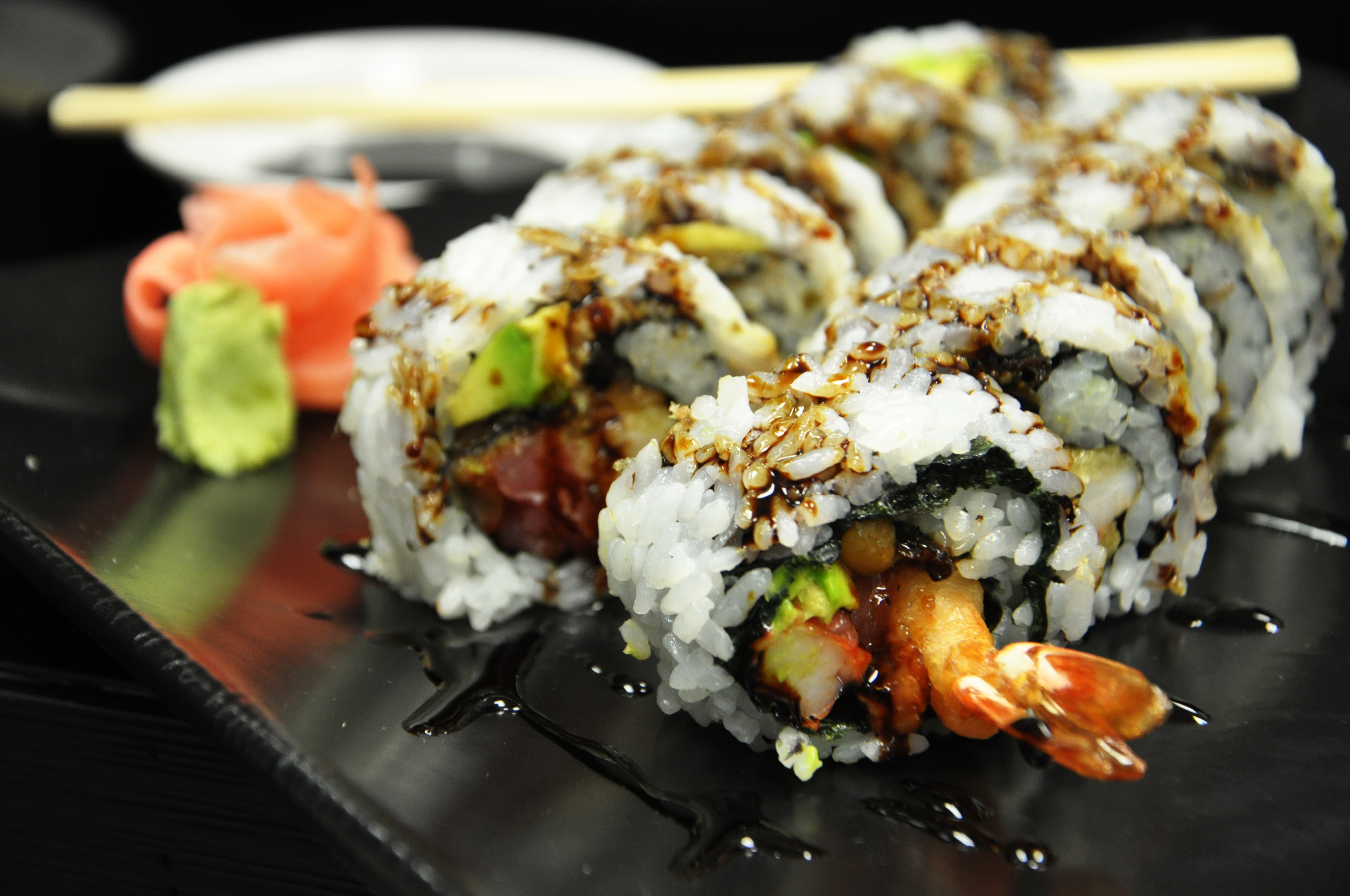 Order Wolverine Roll food online from Umi Sushi store, Ann Arbor on bringmethat.com