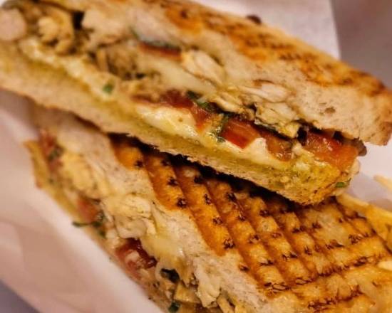 Order Chicken Pesto food online from Happy Panini store, Hutto on bringmethat.com