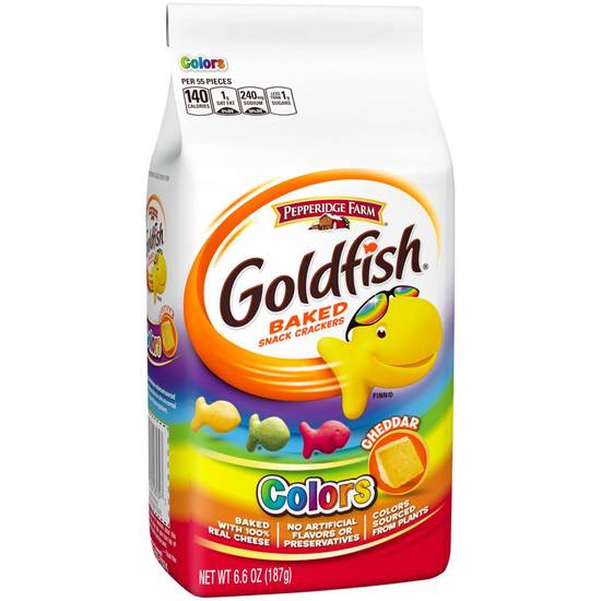 Order Pepperidge Farm Goldfish Colors Cheddar Baked Snack Crackers food online from Cvs store, SARATOGA on bringmethat.com