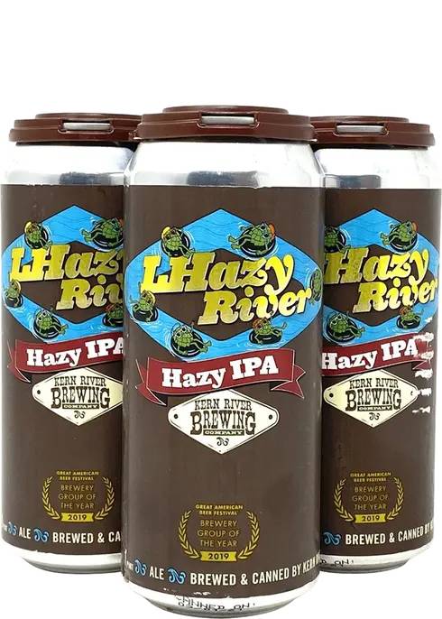 Order Kern River Lhazy River Hazy IPA 4pk-16oz cans food online from Rocky Liquor store, Claremont on bringmethat.com