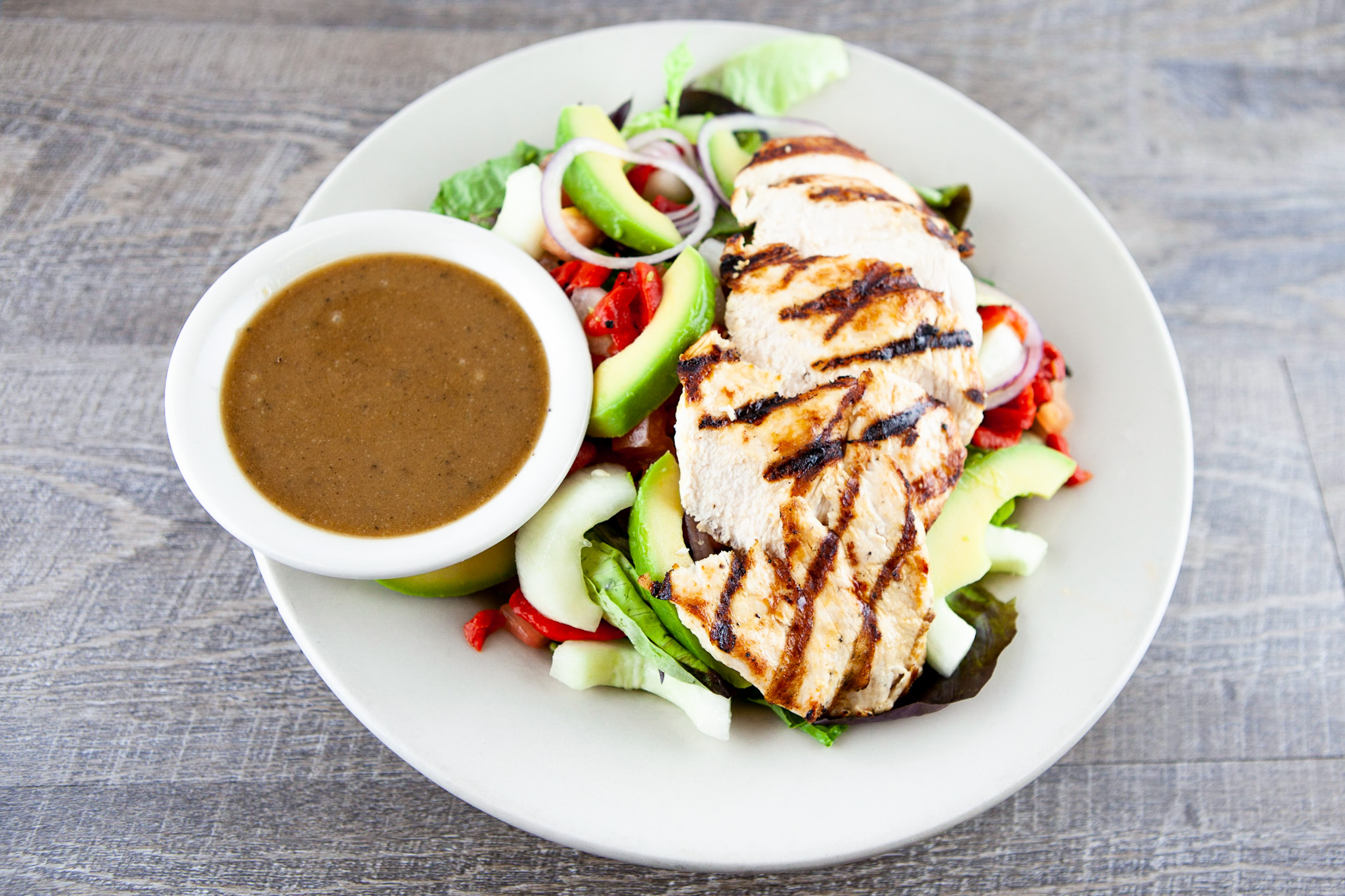 Order Grilled Chicken Salad food online from Fitz's store, University City on bringmethat.com