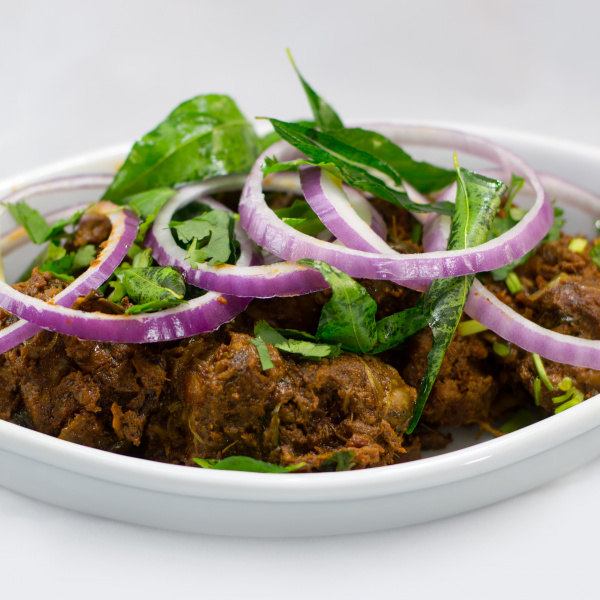Order Goat Sukka (Fry) food online from Spice Fine Indian Cuisine store, Austin on bringmethat.com