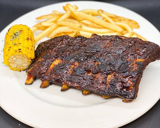 Order Half BBQ Ribs food online from Meat & Potato Eatery store, Mchenry on bringmethat.com