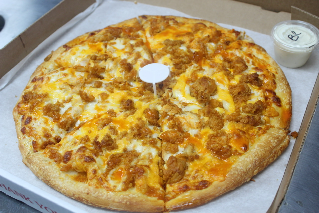 Order Chicken Finger Pizza food online from Buffalo Pizza & Wings store, Macomb on bringmethat.com