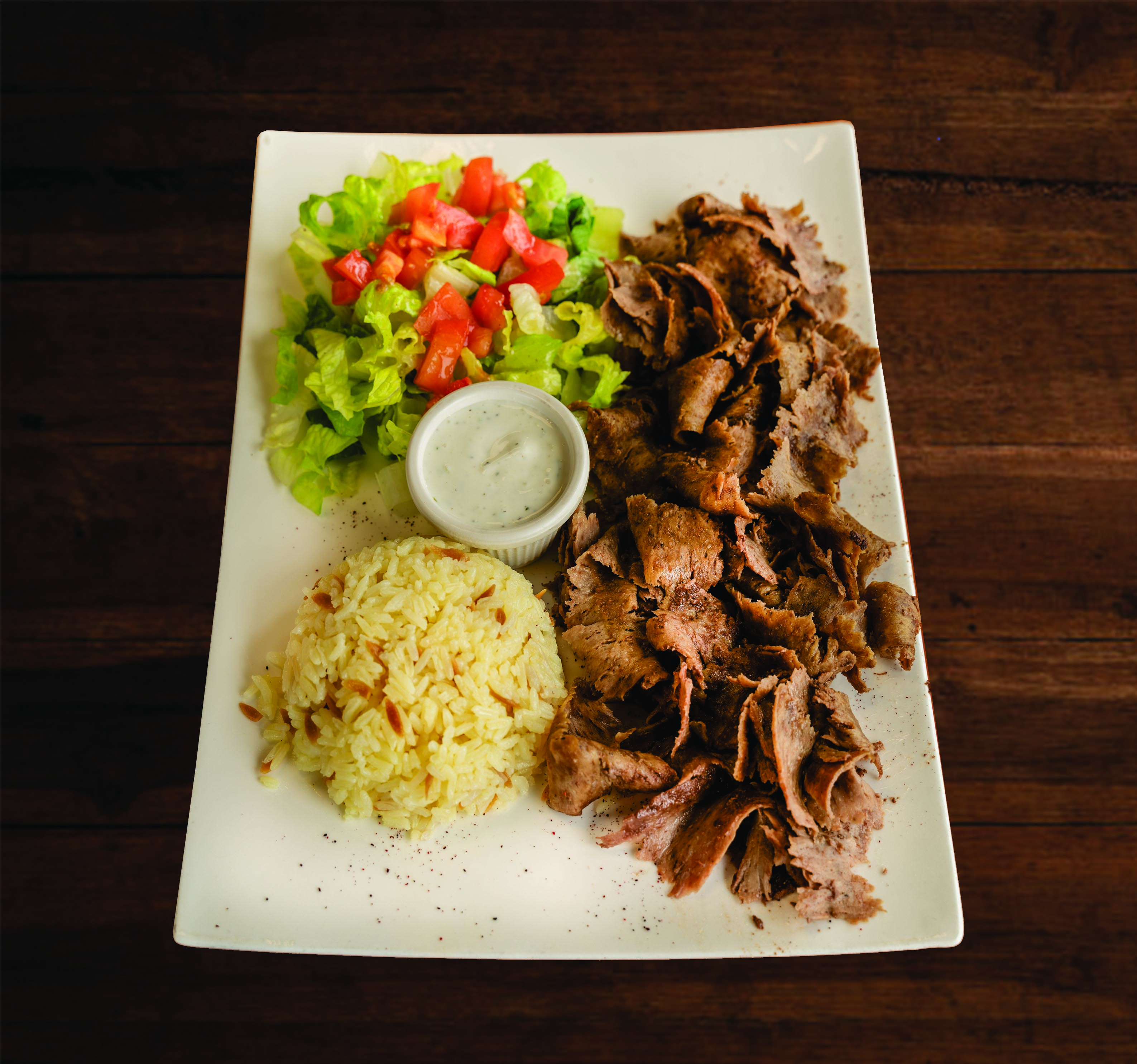 Order Lamb Beef Gyros Plate food online from City Kebab & Gyros store, Daly City on bringmethat.com