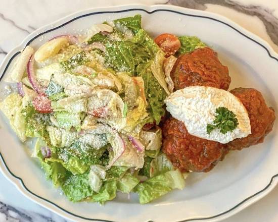 Order Meatball Salad food online from Grano Pizzeria & Italian Tavern store, Scotch Plains on bringmethat.com