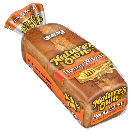 Order Nature's Own · Honey Wheat Bread (20 oz) food online from Safeway store, Rehoboth Beach on bringmethat.com
