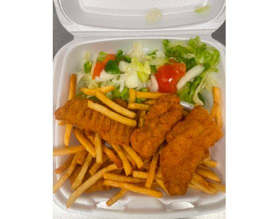 Order Chicken Tender Dinner (4 pcs) food online from Kennedy Fried Chicken store, Monticello on bringmethat.com