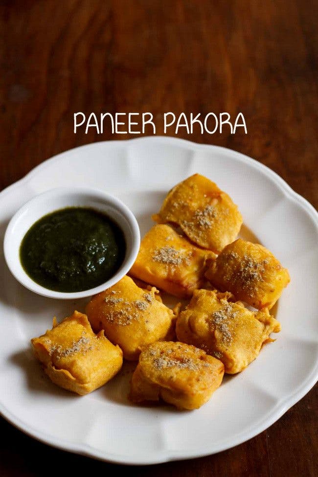 Order Paneer Pakora - Appetizer food online from Ajanta Restaurant store, Kettering on bringmethat.com