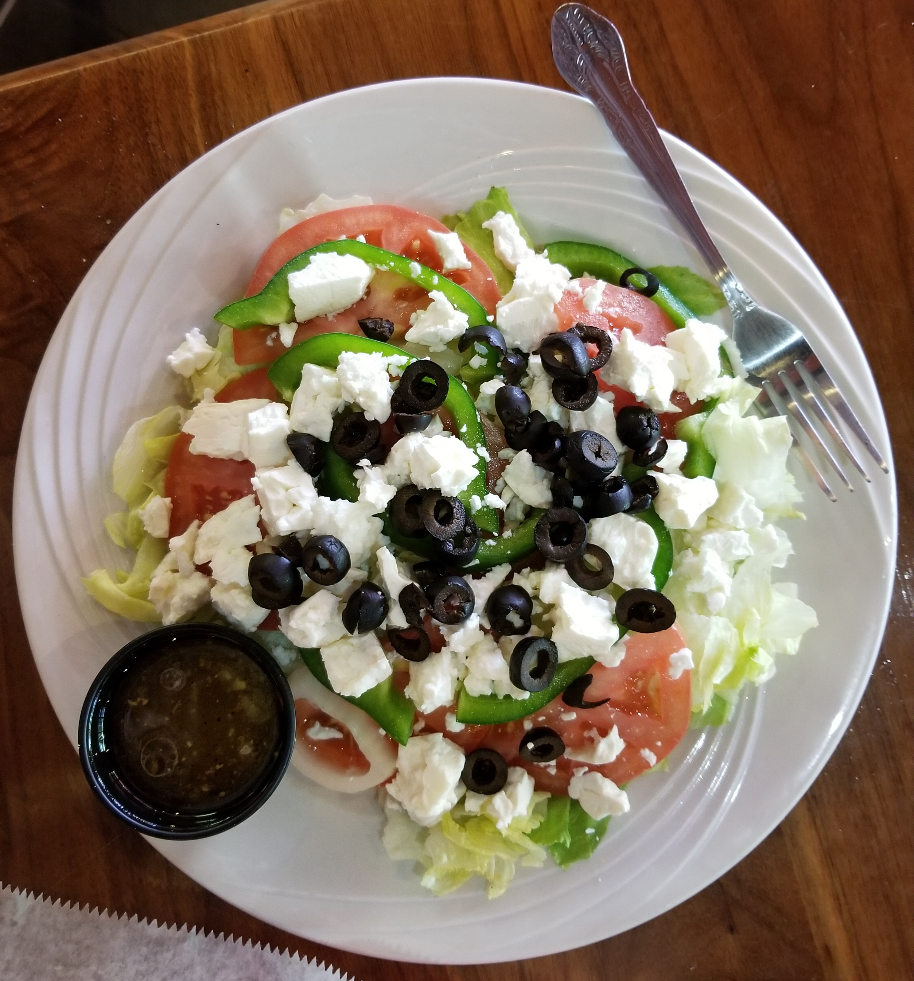 Order Greek Salad food online from Albie's Pizza store, Virginia Beach on bringmethat.com
